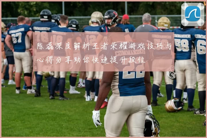 陈磊深度解析王者荣耀游戏技巧与心得分享助你快速提升段位